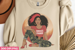 Empowering Black Girl Clipart Bundle PNG Product Image 6