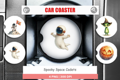 Car Coaster Watercolor Spooky Space Cadets Product Image 1