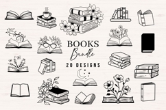 Book SVG Bundle, Book Lover Clipart - SVG, PNG, DXF Product Image 1