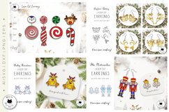 Christmas Earrings Laser Cut Big Bundle | Stud Earrings Product Image 2