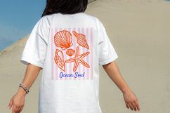 20 Ocean Clipart Bundle, Sea Animals PNG Product Image 9