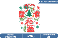 Christmas Christian Sublimation, Christmas Png Product Image 1