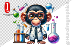 Cute Monkey Clipart - PNG File Product Image 2