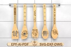 Magical Mushroom Wooden Spoons Svg, Mushroom lovers Svg Product Image 1
