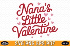 Nana&#039;s Little Valentine SVG | SVG Cut files Product Image 1