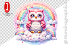 Cute Owl Clipart - PNG File Product Image 2