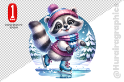 Cute Raccon Clipart - PNG File Product Image 2