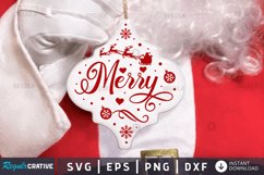 Merry SVG, Christamas Arabesque SVG Design Product Image 1