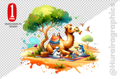 Cute Camel Clipart - PNG File Product Image 1