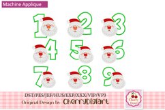 Christmas santa emb Numbers machine embroidery bundle 2195B Product Image 1