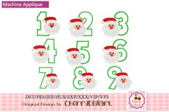 Christmas santa emb Numbers machine embroidery bundle 2191B Product Image 1