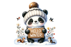 Hellow Winter Clipart - PNG File Product Image 2