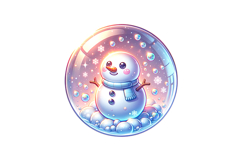 Snow Men Clipart- PNG File Product Image 2