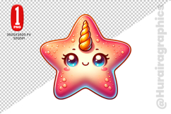 Starfish Clipart- PNG File Product Image 2