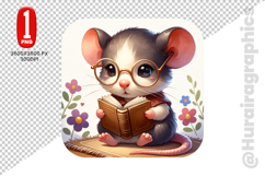 Cute Rat Clipart - PNG File Product Image 2