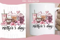 Mother Coffee Cups | Hand Drawn PNG Digital Download Product Image 2