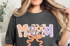 Coquette Halloween Mama Shirt Png | Flowers Mama Halloween Product Image 2
