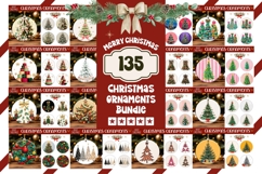 Mega Christmas Round Ornaments Bundle, Christmas Gift Tags Product Image 1