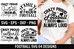 Football SVG Design - Family Faith Football Product Image 1