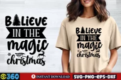 Believe in the magic christmas SVG, Christmas SVG Product Image 1
