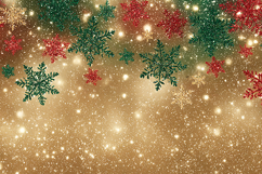 A festive holiday background with colorful snowflakes Product Image 1