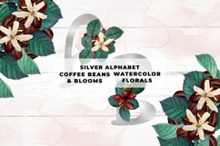 Silver Coffee Floral Alphabet Product Image 1