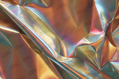 Holographic Chrome Foil Iridescent Texture Background Product Image 1