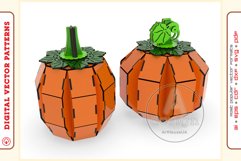 Pumpkin Halloween gift box v58 laser cut file Glowforge SVG Product Image 1