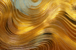 A vibrant golden abstract background with wavy lines Product Image 1