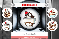 Car Coaster Sundae Delight Product Image 1