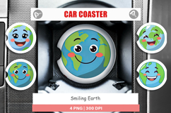 Car Coaster Smiling Earth Product Image 1