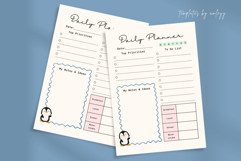 Daily Planner Template | Canva Editable Daily Planner Product Image 1