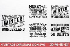 Vintage Christmas Sign SVG Product Image 1