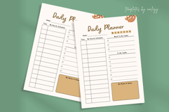 Pastel Daily Planner Template Editable Canva Planner Page Product Image 1