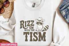 Rizz Me With The Tism PNG, Funny Animal Sublimation PNG Product Image 2