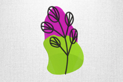 Modern Abstract Floral Embroidery Design Product Image 1