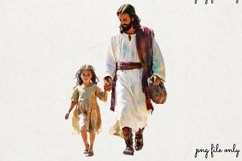Watercolor Jesus Clipart PNG Product Image 1