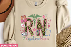 .RN #RegisteredNurse PNG, Nurse Sublimation PNG Product Image 2
