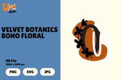 Velvet Botanics Boho Floral Monogram Product Image 1