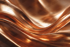 Copper Metallic Liquid Fabric Luxury Texture Background Product Image 1