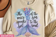 The voice speaks sol of the sea to the soul PNG ,Mermaid Sub Product Image 2