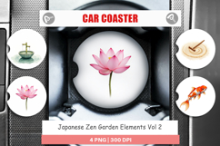 Zen Garden Elements Car Coaster Product Image 1