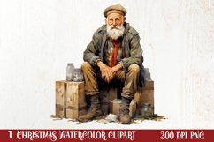 Funny Christmas Boy At Home Clipart Sublimation Product Image 1