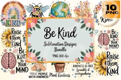 Be Kind Sublimation Designs Bundle Product Image 1