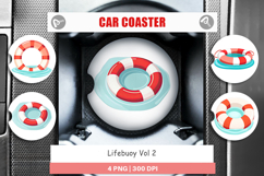 Car Coaster Lifebuoy Product Image 1