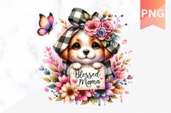 Blessed mama ever Sublimation - Mother&#039;s Day Clipart PNG Product Image 1