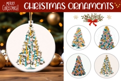 Cartoon Christmas Bows Ornaments, Christmas Tree Ornament Product Image 1