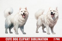 Cute Dog Watercolor Clipart, Dog watercolor Clipart Product Image 1