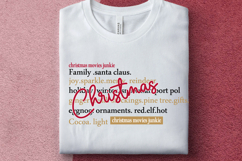 Christmas Movies Junkie Words SVG, Merry Christmas SVG Product Image 1