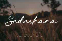 Sederhana Bold Handwriting Font Product Image 1